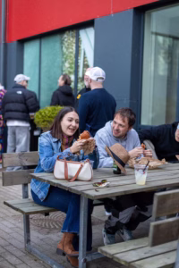 Happy guests at Lighthouse Foodtruck Event